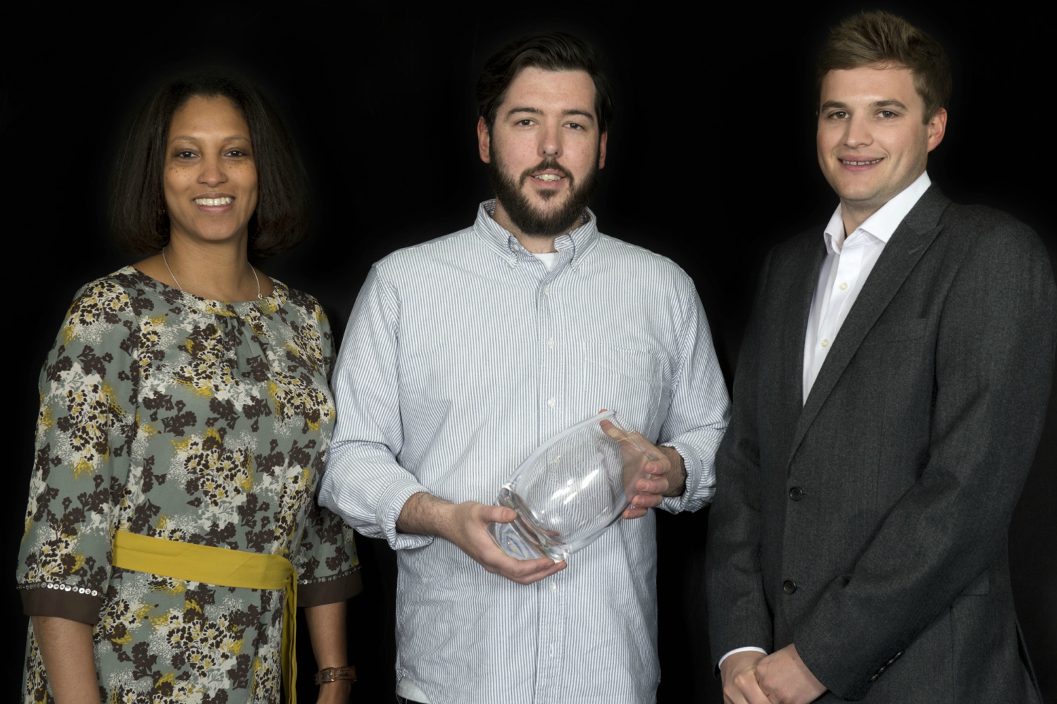 From left to right: Nyree Chambers from Grace Foods UK Ltd (Encona), Thom Archer and Sam Bidgood from Grace Foods UK Ltd (Encona)